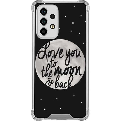 To The Moon And Back BW Galaxy A33 5G Clear Case