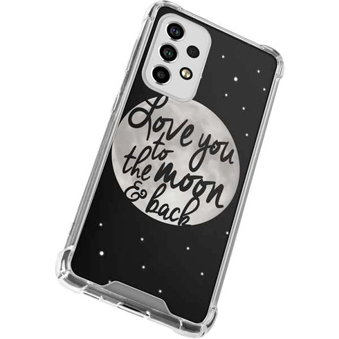 To The Moon And Back BW Galaxy A33 5G Clear Case