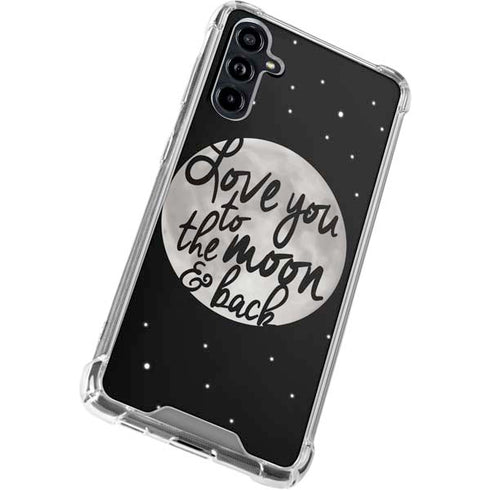To The Moon And Back BW Galaxy A54 5G Clear Case