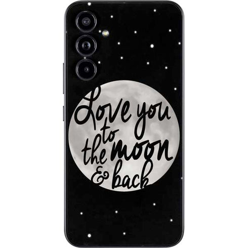 To The Moon And Back BW Galaxy A54 5G Skin