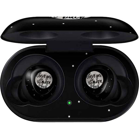 To The Moon And Back BW Galaxy Buds Skin
