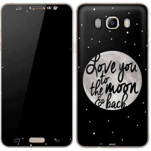 To The Moon And Back BW Galaxy J7 Skin