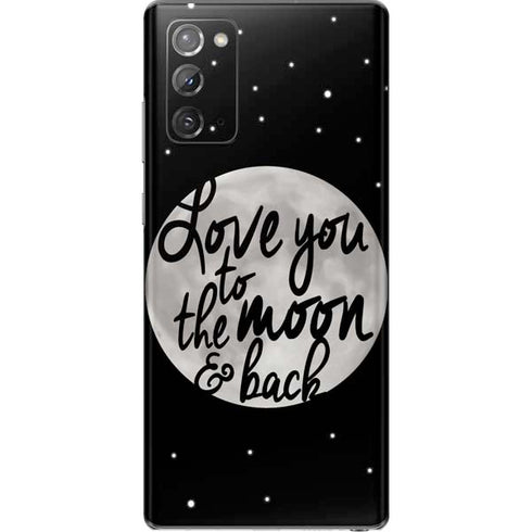 To The Moon And Back BW Galaxy Note20 5G Skin