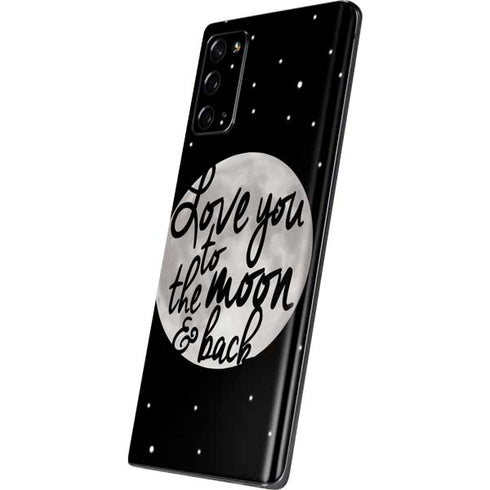 To The Moon And Back BW Galaxy Note20 5G Skin