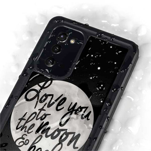 To The Moon And Back BW Galaxy Note20 5G Waterproof Case