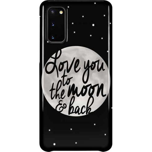 To The Moon And Back BW Galaxy S20 Lite Case
