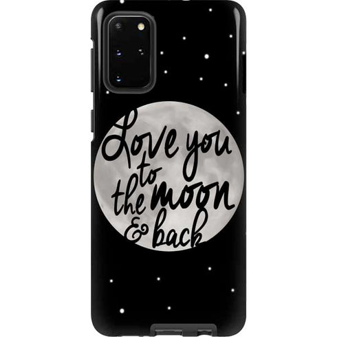 To The Moon And Back BW Galaxy S20 Plus Pro Case