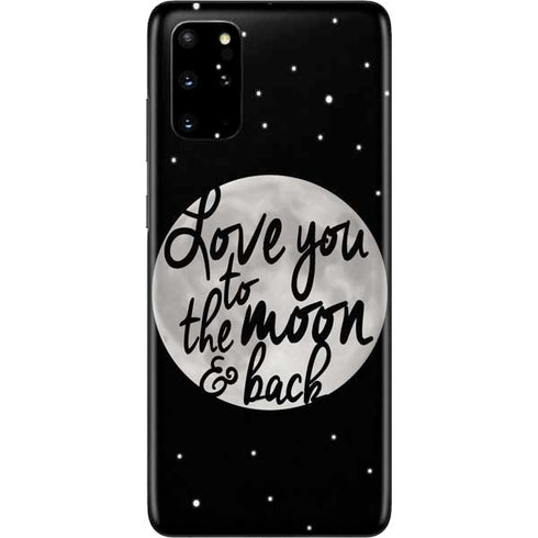 To The Moon And Back BW Galaxy S20 Plus Skin