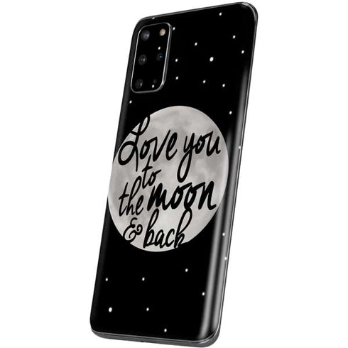 To The Moon And Back BW Galaxy S20 Plus Skin