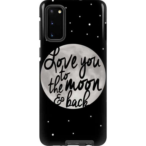 To The Moon And Back BW Galaxy S20 Pro Case