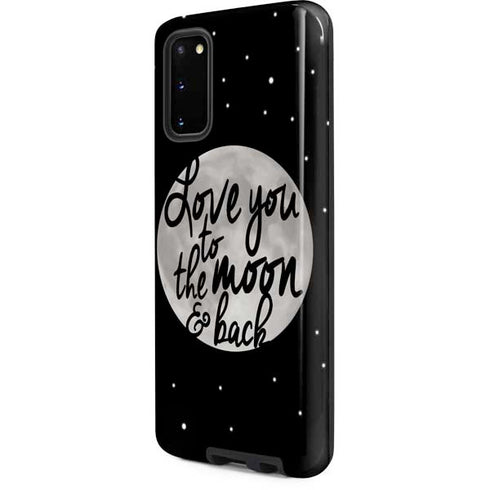 To The Moon And Back BW Galaxy S20 Pro Case