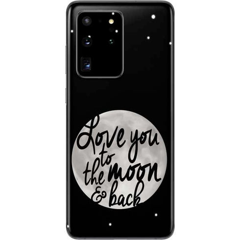 To The Moon And Back BW Galaxy S20 Ultra 5G Skin
