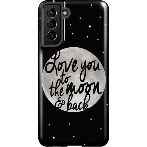 To The Moon And Back BW Galaxy S21 Plus 5G Pro Case