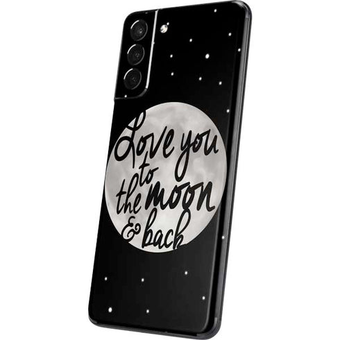 To The Moon And Back BW Galaxy S21 Plus 5G Skin