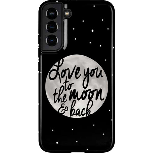 To The Moon And Back BW Galaxy S22 Plus Pro Case