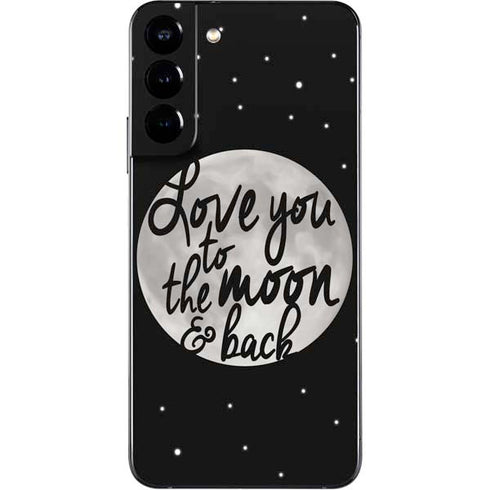 To The Moon And Back BW Galaxy S22 Plus Skin