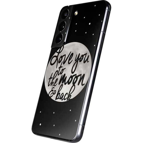 To The Moon And Back BW Galaxy S22 Skin