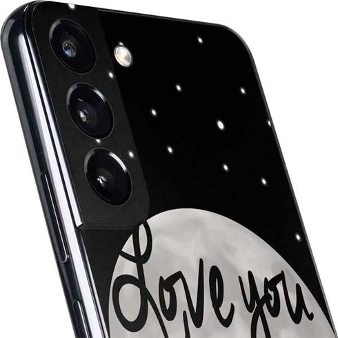 To The Moon And Back BW Galaxy S22 Skin