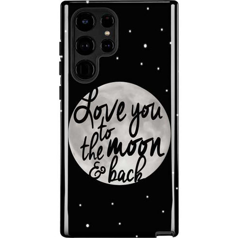 To The Moon And Back BW Galaxy S22 Ultra Pro Case