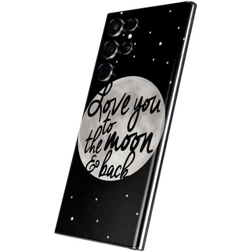 To The Moon And Back BW Galaxy S22 Ultra Skin