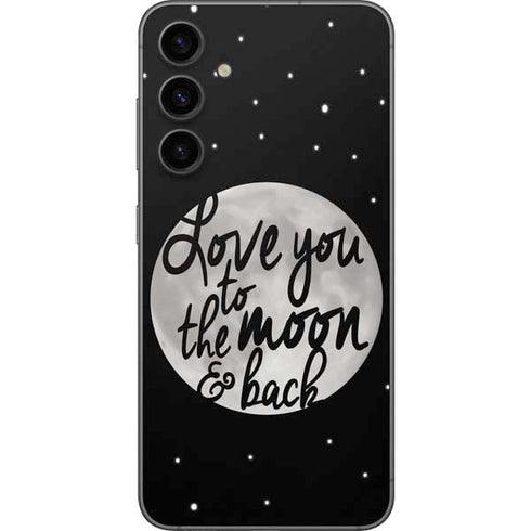 To The Moon And Back BW Galaxy S23 FE Skin