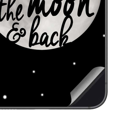 To The Moon And Back BW Galaxy S23 FE Skin