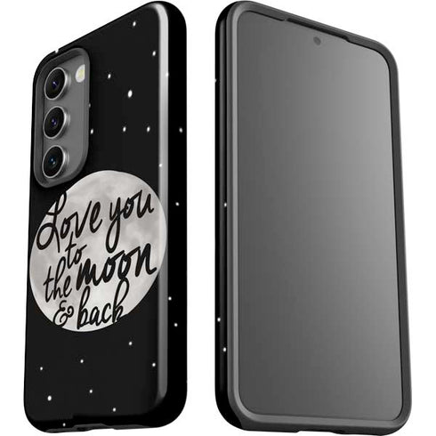 To The Moon And Back BW Galaxy S23 Plus Pro Case