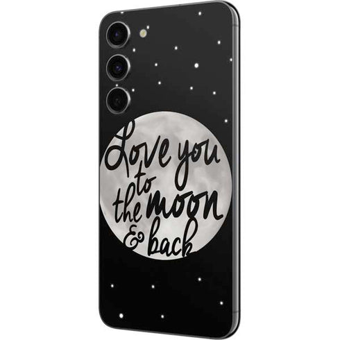 To The Moon And Back BW Galaxy S23 Plus Skin
