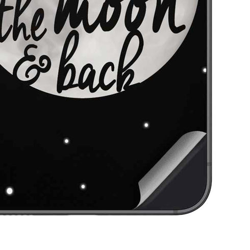 To The Moon And Back BW Galaxy S23 Plus Skin