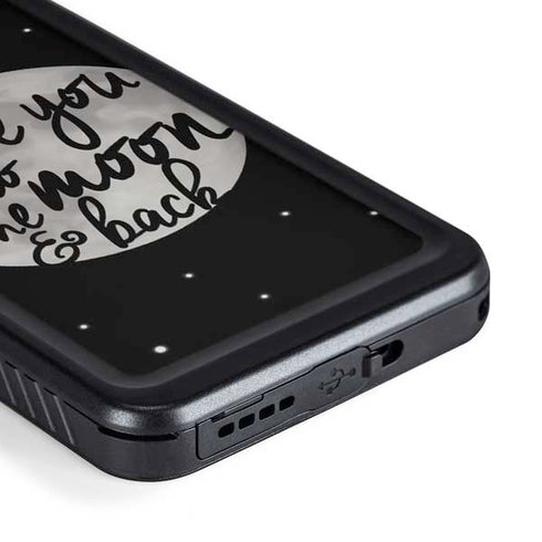 To The Moon And Back BW Galaxy S23 Plus Waterproof Case