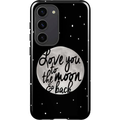 To The Moon And Back BW Galaxy S23 Pro Case