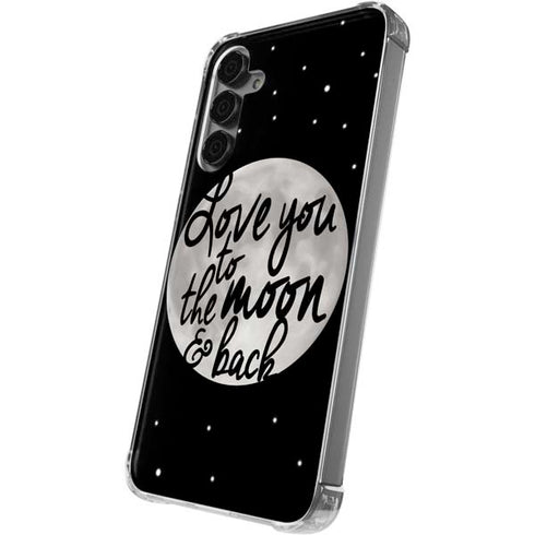 To The Moon And Back BW Galaxy S24 Plus Clear Case