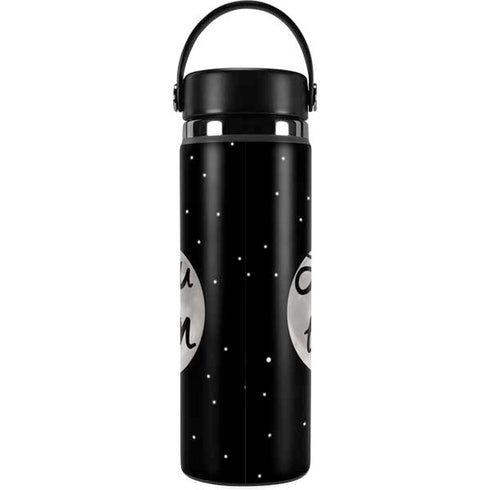 To The Moon And Back BW Hydro Flask 20oz Wide Mouth Skin