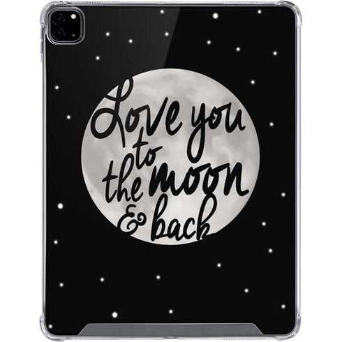 To The Moon And Back BW iPad Pro 12.9in (2020) Clear Case