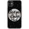 To The Moon And Back BW iPhone 11 Clear Case
