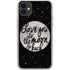 To The Moon And Back BW iPhone 11 Clear Case