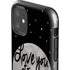 To The Moon And Back BW iPhone 11 Impact Case