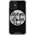 To The Moon And Back BW iPhone 12 Clear Case