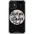 To The Moon And Back BW iPhone 12 Mini Clear Case