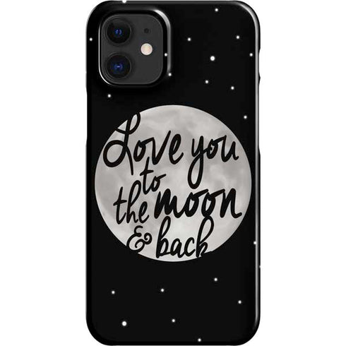To The Moon And Back BW iPhone 12 Mini Lite Case