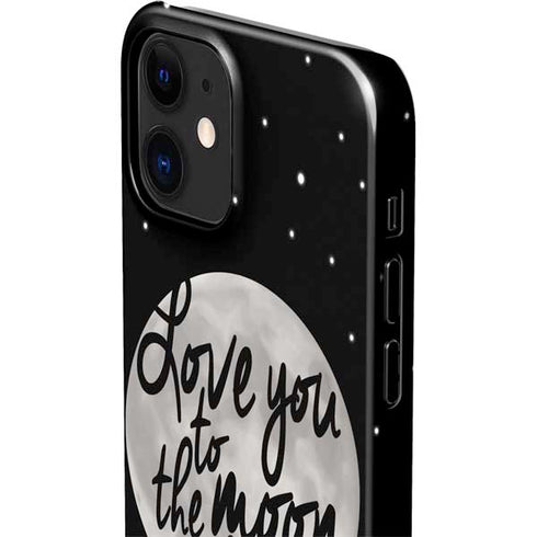 To The Moon And Back BW iPhone 12 Mini Lite Case