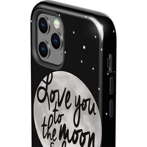 To The Moon And Back BW iPhone 12 Pro Impact Case