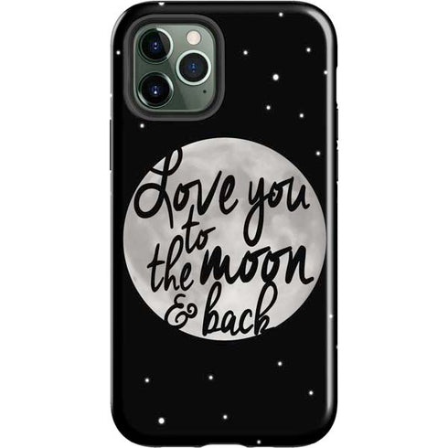 To The Moon And Back BW iPhone 12 Pro Max Impact Case