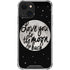 To The Moon And Back BW iPhone 13 Clear Case