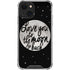To The Moon And Back BW iPhone 13 Mini Clear Case