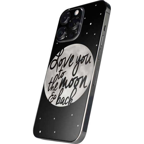 To The Moon And Back BW iPhone 13 Pro Max Skin