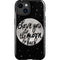 To The Moon And Back BW iPhone 14 Plus Impact Case