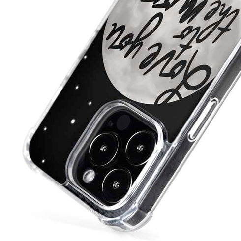 To The Moon And Back BW iPhone 14 Pro Max MagSafe Case