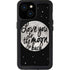 To The Moon And Back BW iPhone 15 Waterproof Case