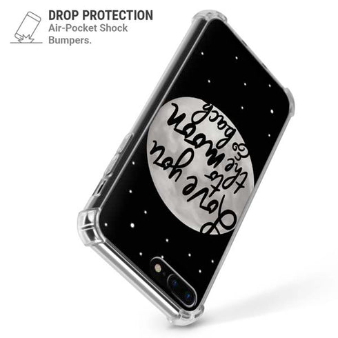 To The Moon And Back BW iPhone 7/8 Plus Clear Case